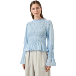 Y.A.S Yasrava ls smock top s. skyway/star white