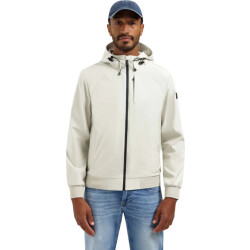 No Excess Jacket short fit hooded stone
