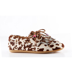 DWRS Label Latty fringes cow hair on