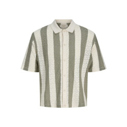 Jack & Jones jortyler knit ss polo sn 12272863 sea salt