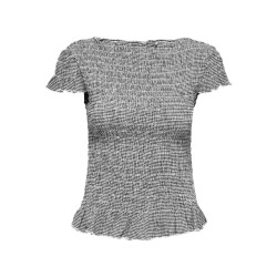 Only Onlcelle life cap smock boatneck top jrs dessin