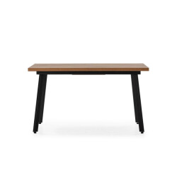 CaliCosy Tafel uitschuifbare van 138 tot 178 cm, donker eiken irma