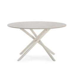 CaliCosy Salontafel met travertijnlook Ø80 cm ysia