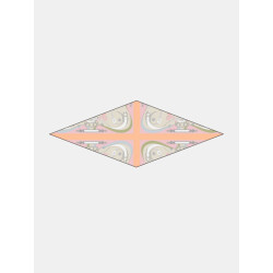 Mucho Gusto ® sjaal tie silk blush kettingelegantie