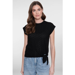 Geisha 62101-47 999 top ajour with knot black