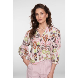 Geisha 63218-20 718 blouse ecru/camel/cactus