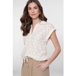 Geisha 63235-26 010 blouse lurex off-white