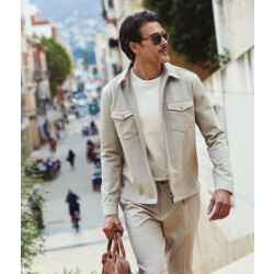 Blue Industry Pisas26-m22 overshirt stretch sand