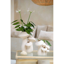 Light & Living Vaas mushroom crème 31.5x20.5x27.5cm