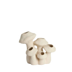 Light & Living Vaas mushroom crème 31.5x20.5x27.5cm