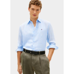 Tommy Hilfiger Casual hemd lange mouw linen bengal stripe rf shirt mw0mw42400/0a5