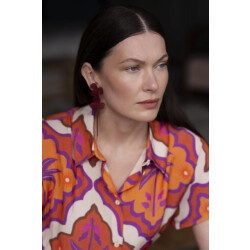 Geisha 63247-20 718 blouse ecru/mango/purple