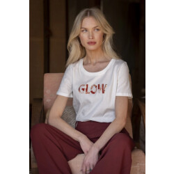 Geisha 62084-41 010 t-shirt glow off-white/light pink