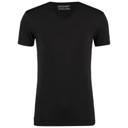 Garage Bodyfit shirt v-neck 200 black
