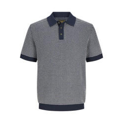Jack & Jones Jprblukingsley knit polo ss dessin