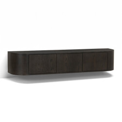 Livingfurn tv-meubel novero espresso zwevend 35x180x33cm