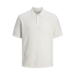 Jack & Jones jjegeorge knit polo ss sn 12268281 cloud dancer