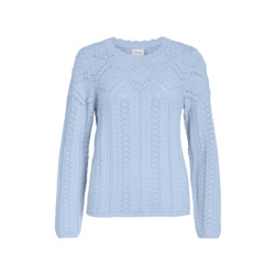 Vila Vininia o-neck ls knit toppb licht