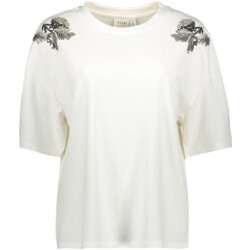 Vila Viselsa o-neck ss pearl t-shirt -