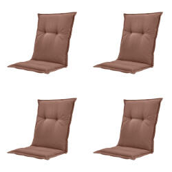 Madison kussen lage rug panama bruin 105x50x6cm set van 4