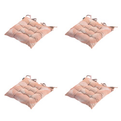 Madison zitkussen napels roze 46x46x8cm set van 4
