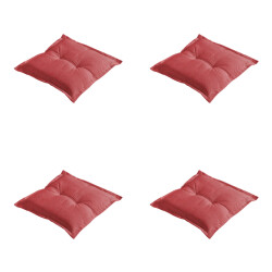 Madison zitkussen manchester rood 50x50x7cm set van 4