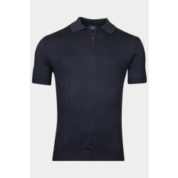 Baileys Polo korte mouw polo knitted pullover zip u 515789/69