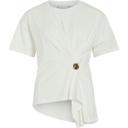 Vila Vikalmara o-neck ss buckle t-shirt off-white