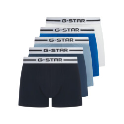 G-Star Heren boxershorts trunks hemlock 5-pack multipack zwart/blauw/wit