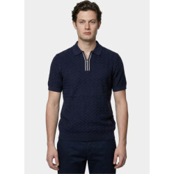 R2 Amsterdam Polo korte mouw zipper polo short sleeve cott 132.polo.018/010