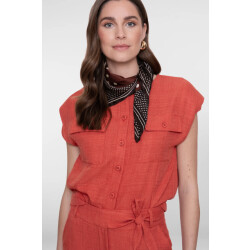 Geisha 63092-60 201 blouse with pockets burned orange