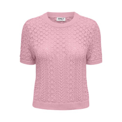 Only Onlsaga ss o-neck knt noos licht