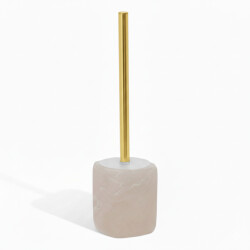 Casa di Elturo Toiletborstel elvora – marmerlook met gouden steel – luxe wc