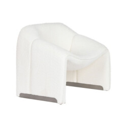 Casa di Elturo Luxe te bouclé design fauteuil lunora – lounge chair – l84 x d64 x h74 cm