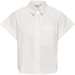 Only Onlkeri s/s fold shirt wvn bright white