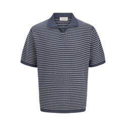 Jack & Jones Jornantucket knit split neck polo dessin