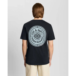 Lyle and Scott Ts2403v borders label graphic dark navy z271 t-shirt fancy