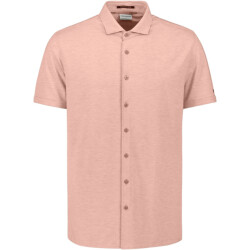 No Excess Shirt short sleeve melange jersey light mauve