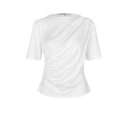 Second Female shirt km ulina drape tee 1001 white