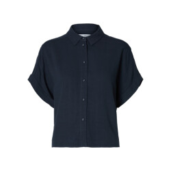 Selected Femme slwviva ss cropped sun shirt noos 16093937 dark sapphire
