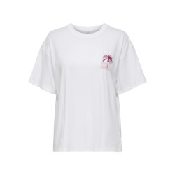 Only onlmila s/s print box jrs 15372177 bright white mila road trip