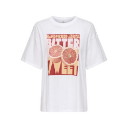 Only onlmila s/s print box jrs 15372177 bright white bittersweet