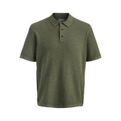 Jack & Jones jjegeorge knit polo ss sn 12268281 dusty olive