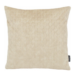 Gek op kussens! Nera velvet beige kussenhoes | 45x45 cm | polyester