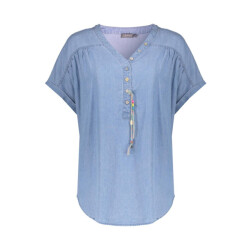 Geisha Top suze-bleached denim