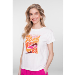 Geisha t-shirt verano 62355-24 10 off-white/orange
