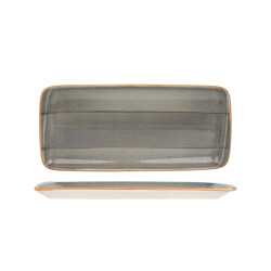 Bonna Serveerschaal aura space porselein 34x16 cm set van 2