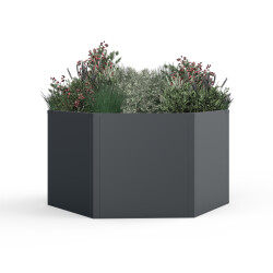 Westmann Varia verhoogde plantenbak zeshoekig metaal 100x52 cm -