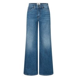 MAC Wide flare blue denim