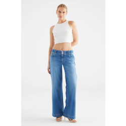 Cup of Joe Carlotta wide leg jeans medium blue